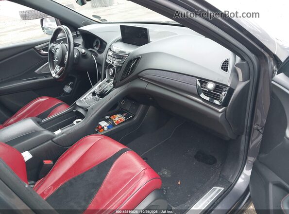 5J8TC2H61LL026832 2020 ACURA RDX Gray Widok wnętrza z przodu