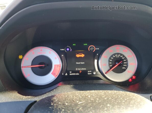 5J8TC2H64LL030406 2020 ACURA RDX White ხელსაწყოთა პანელის ხედი