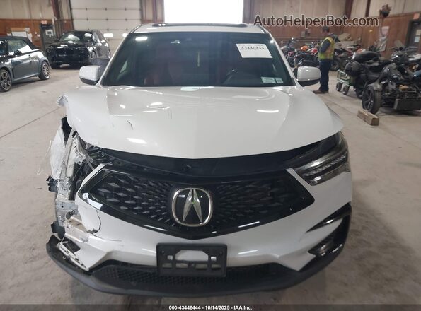 5J8TC2H6XLL026652 2020 ACURA RDX White Instrument cluster view
