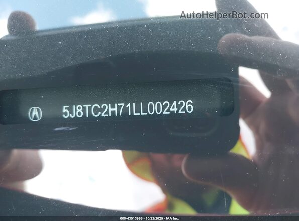 5J8TC2H71LL002426 2020 ACURA RDX Red 