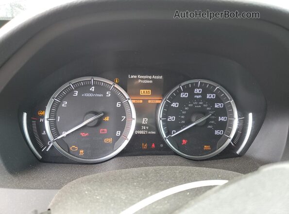 5J8YD3H30LL010197 2020 ACURA MDX Black ხელსაწყოთა პანელის ხედი