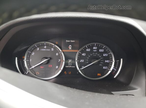 5J8YD4H54LL035658 2020 ACURA MDX White Вид щитка приладів