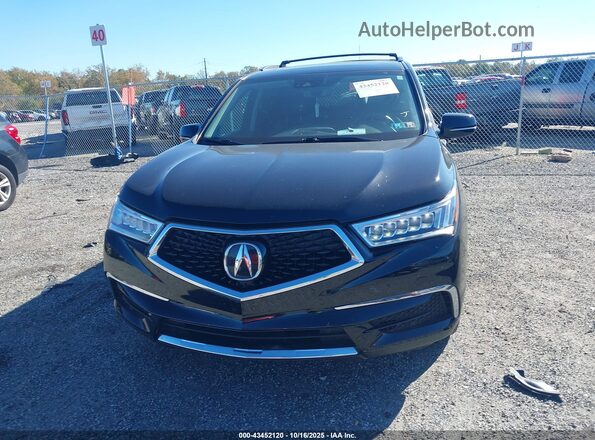 5J8YD4H5XLL008786 2020 ACURA MDX Black Widok zestawu wskaźników