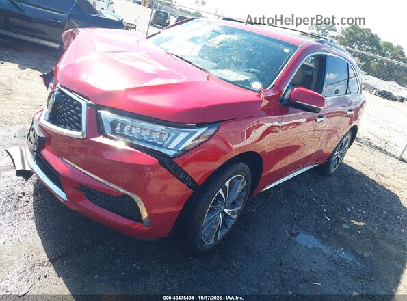 5J8YD7H51LL000237 2020 ACURA MDX Red წინა მარცხენა ხედი სამი მეოთხედიდან