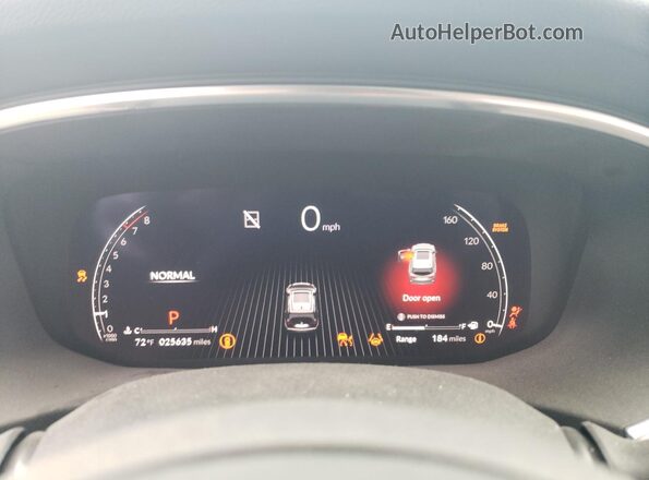 5J8YE1H32PL030605 2023 ACURA MDX White Вид щитка приладів
