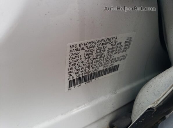 5J8YE1H32PL030605 2023 ACURA MDX White Вид підкапотного простору