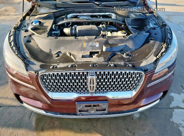 5LM5J7WC1LGL05976 2020 LINCOLN AVIATOR Burgundy Вид підкапотного простору