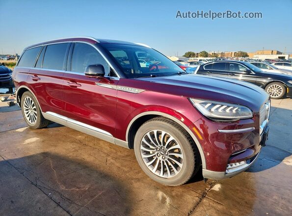 5LM5J7WC1LGL05976 2020 LINCOLN AVIATOR Burgundy Передня права чверть
