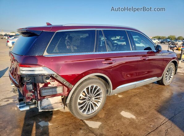5LM5J7WC1LGL05976 2020 LINCOLN AVIATOR Burgundy Задня права чверть