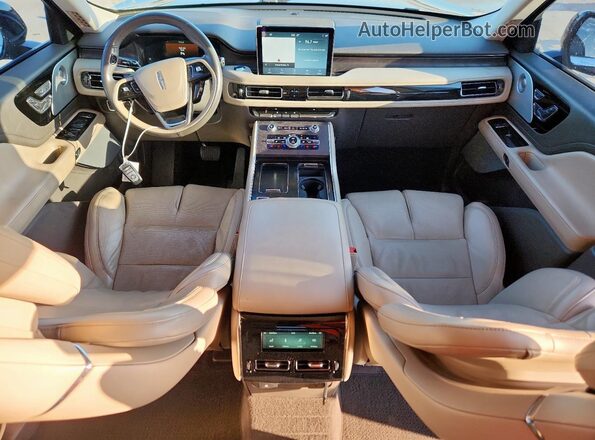 5LM5J7WC1LGL05976 2020 LINCOLN AVIATOR Burgundy Вид панелі приладів