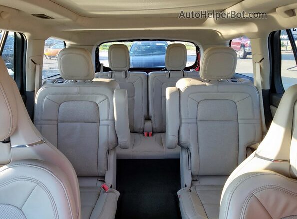 5LM5J7WC1LGL05976 2020 LINCOLN AVIATOR Burgundy Вид задніх сидінь