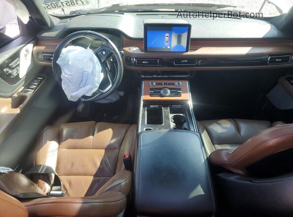 5LM5J7XC0LGL02694 2020 LINCOLN AVIATOR Black Առջևի վահանակի տեսք