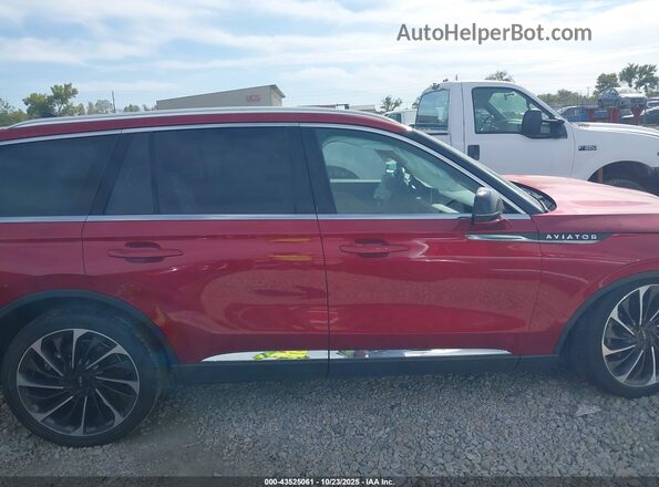 5LM5J7XC0MGL04124 2021 LINCOLN AVIATOR Red Սալոնի հետևի տեսք