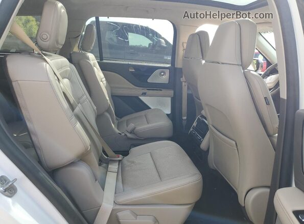 5LM5J7XC3LGL20672 2020 LINCOLN AVIATOR White Vista interior trasera
