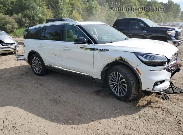 5LM5J7XC3LGL20672 2020 LINCOLN AVIATOR White Delantero derecho