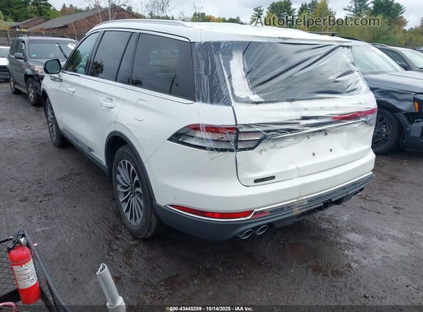 5LM5J7XC4NGL18318 2022 LINCOLN AVIATOR White უკანა მარცხენა