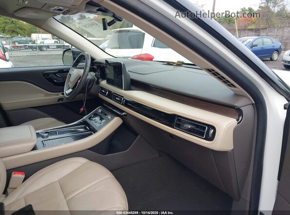 5LM5J7XC4NGL18318 2022 LINCOLN AVIATOR White წინა სალონის ხედი