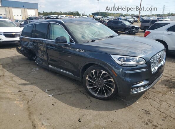 5LM5J7XC5NGL22393 2022 LINCOLN AVIATOR Blue Առջևի աջ