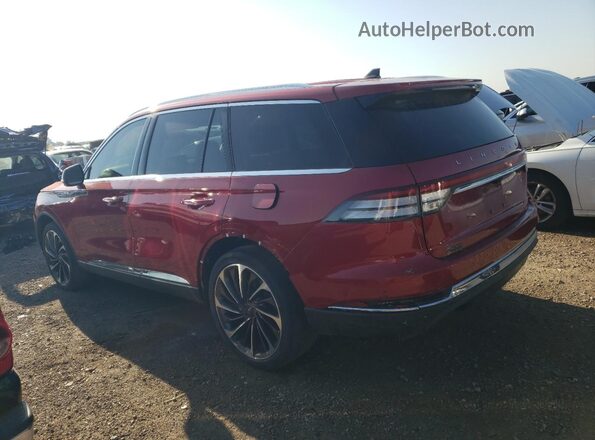 5LM5J7XC9MGL09404 2021 LINCOLN AVIATOR Red Trasero izquierdo