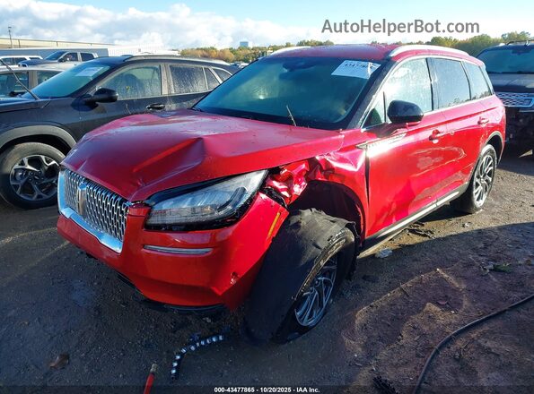 5LMCJ1C96MUL05925 2021 LINCOLN CORSAIR Red წინა მარცხენა ხედი სამი მეოთხედიდან