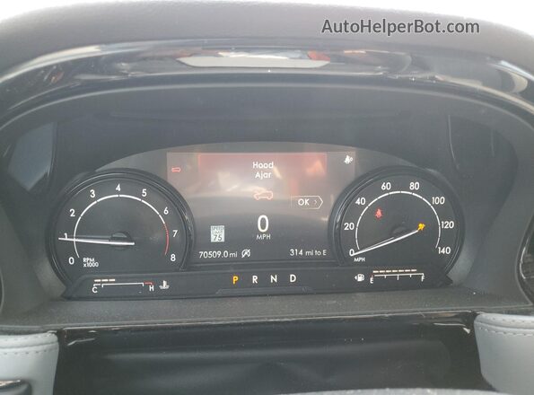 5LMCJ1C98LUL11353 2020 LINCOLN CORSAIR Серебряный Вид щитка приборов