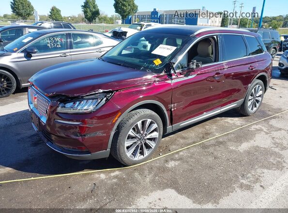 5LMCJ2C9XLUL08637 2020 LINCOLN CORSAIR Burgundy Przód lewy