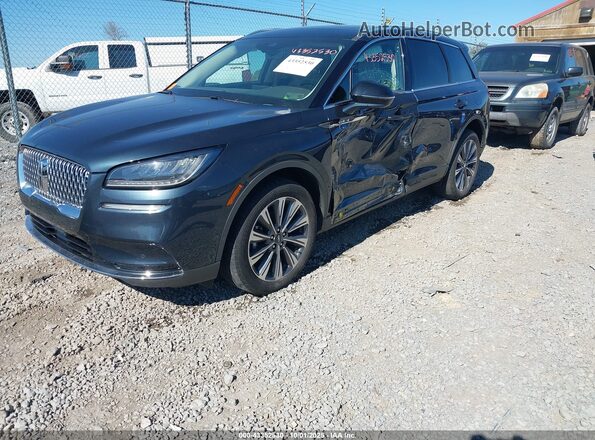 5LMCJ2D96MUL02740 2021 LINCOLN CORSAIR Dark Blue წინა მარცხენა ხედი სამი მეოთხედიდან
