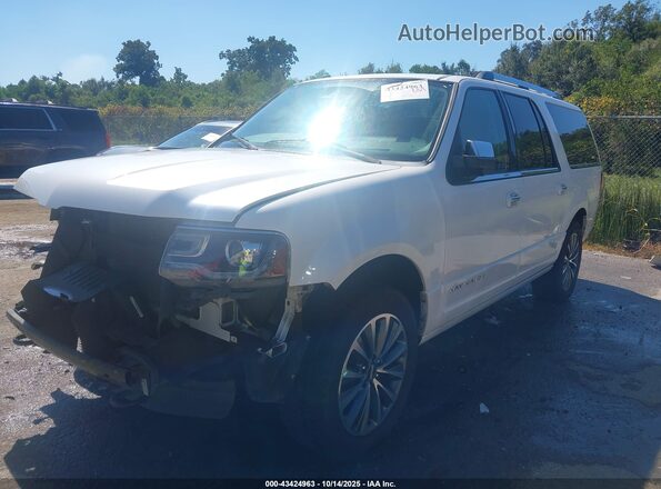 5LMJJ3HT8GEL11330 2016 LINCOLN NAVIGATOR L White Передня ліва чверть