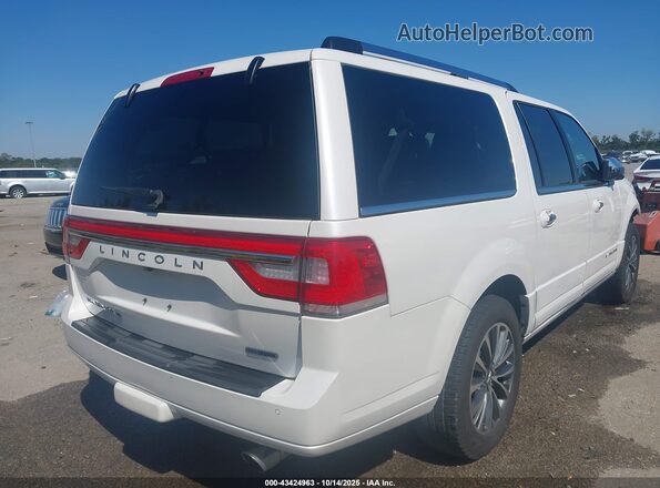 5LMJJ3HT8GEL11330 2016 LINCOLN NAVIGATOR L White Задня права чверть