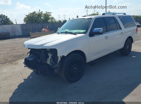 5LMJJ3LTXGEL00529 2016 LINCOLN NAVIGATOR L White Առջևի ձախ երեք քառորդ տեսարան