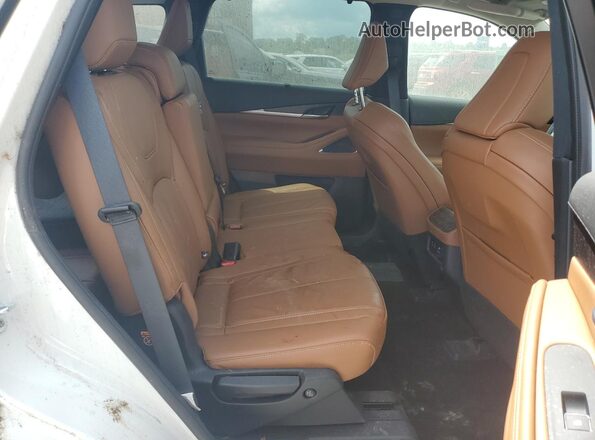 5N1AL1GS1SC338464 2025 INFINITI QX60 White უკანა სალონის ხედი