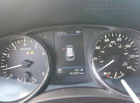 5N1AT2MT9LC745498 2020 NISSAN ROGUE Silver Вид щитка приладів