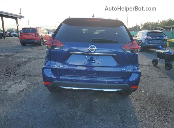5N1AT2MV5LC803060 2020 NISSAN ROGUE Blue Widok z tyłu
