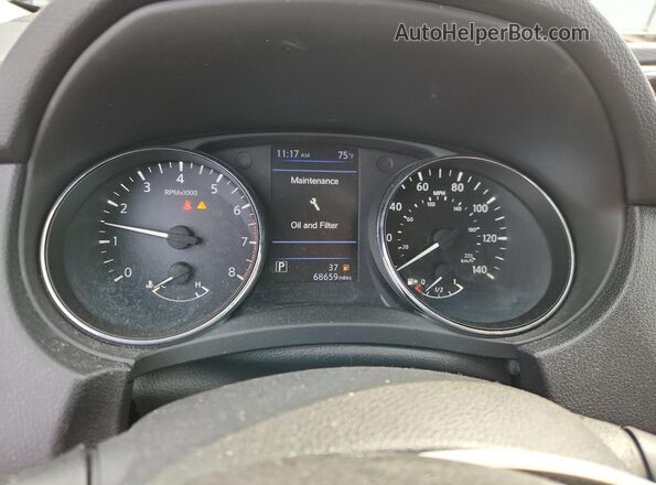5N1AT2MV6LC787967 2020 NISSAN ROGUE Черный Вид щитка приборов