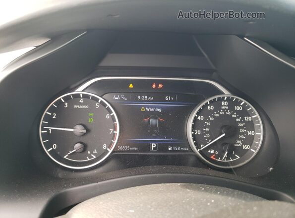 5N1AZ2BS0NC111332 2022 NISSAN MURANO Black ხელსაწყოთა პანელის ხედი