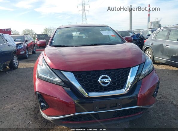 5N1AZ2BS2MC142564 2021 NISSAN MURANO Red Instrument cluster view