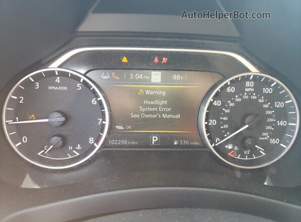 5N1AZ2CS8LN140741 2020 NISSAN MURANO Gray Instrument cluster view
