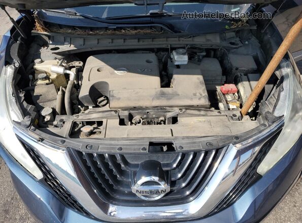 5N1AZ2MH2GN155308 2016 NISSAN MURANO Blue Вид задньої частини салону