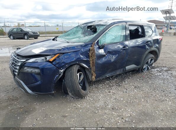 5N1BT3CB2RC717926 2024 NISSAN ROGUE Синий Передняя левая четверть