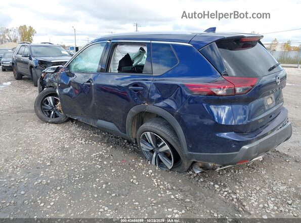 5N1BT3CB2RC717926 2024 NISSAN ROGUE Синий Задняя левая четверть