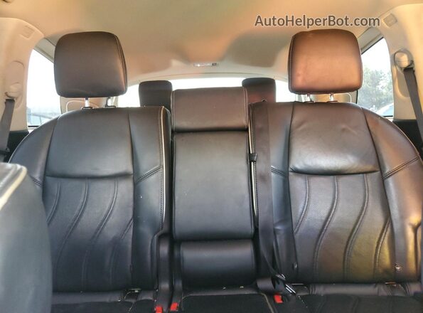5N1DL0MM0LC502866 2020 INFINITI QX60 Black Rear seats view