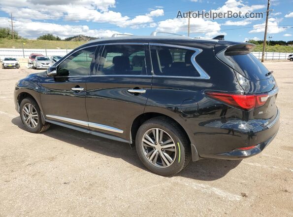 5N1DL0MM3LC529754 2020 INFINITI QX60 Black უკანა მარცხენა