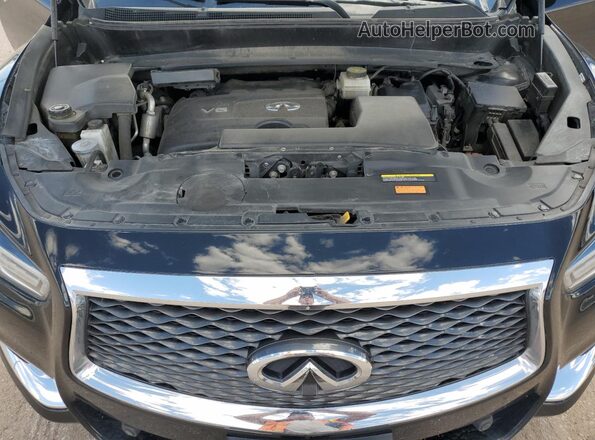 5N1DL0MM3LC529754 2020 INFINITI QX60 Black ძრავის განყოფილების ხედი