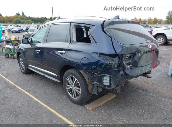 5N1DL0MM4LC523056 2020 INFINITI QX60 Dark Blue Rear left