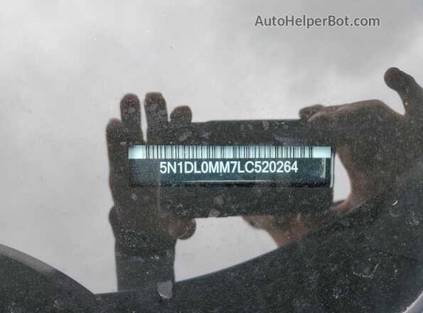 5N1DL0MM7LC520264 2020 INFINITI QX60 Черный Вид наклейки с VIN-кодом