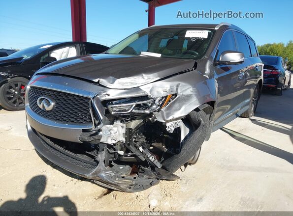 5N1DL0MMXLC517097 2020 INFINITI QX60 Gray Front view