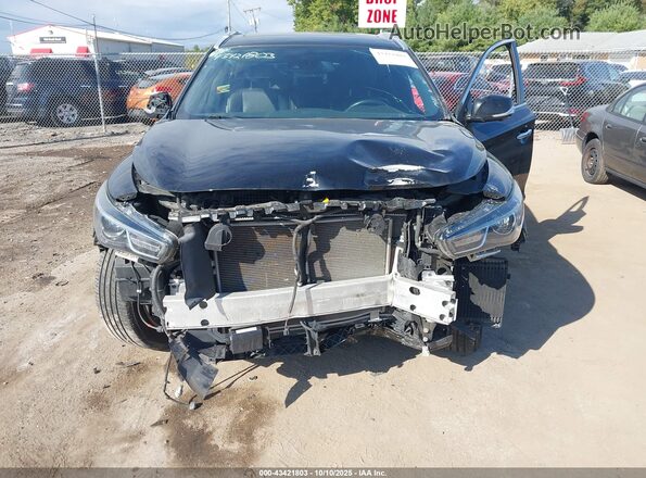 5N1DL0MMXLC524695 2020 INFINITI QX60 Black Front view