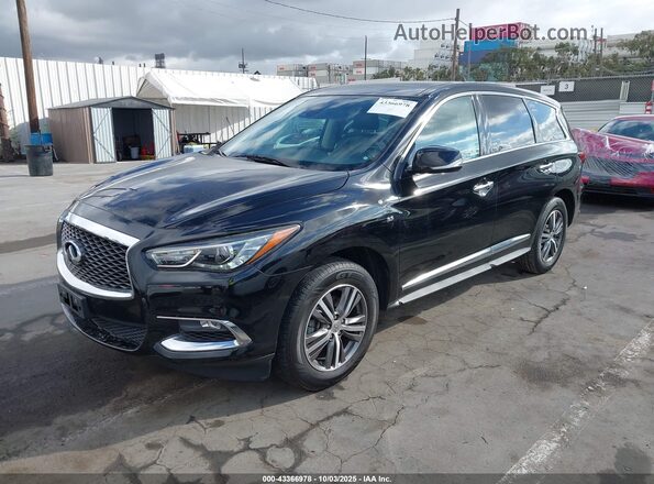 5N1DL0MN4LC503687 2020 INFINITI QX60 Black წინა მარცხენა ხედი სამი მეოთხედიდან