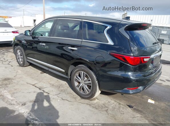 5N1DL0MN4LC503687 2020 INFINITI QX60 Black უკანა მარცხენა