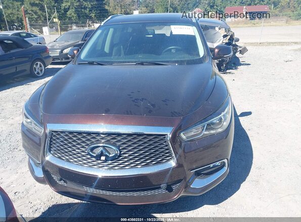 5N1DL0MN4LC508825 2020 INFINITI QX60 Burgundy Dashboard view